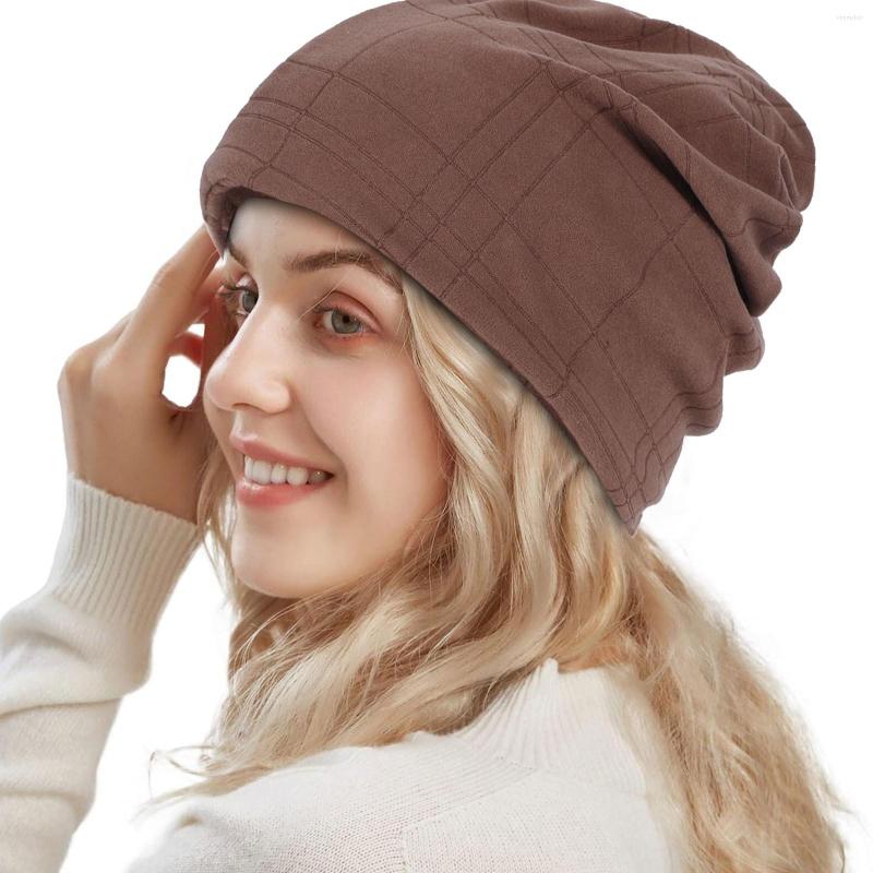 

Berets Hat Scarf 2 In 1 Beanie For Men Women Autumn Winter Warm Gorros Skullies Beanies Men's Turban Hats Male Female Cap Bonnet Caps, Khaki