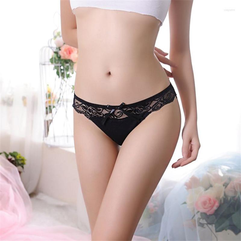 

Women's Panties Mini Briefs Brazilian Style Women Underwear See Through Thongs Lace Cheeky Tanga Slip Sexy Thin Section Thong, Pink