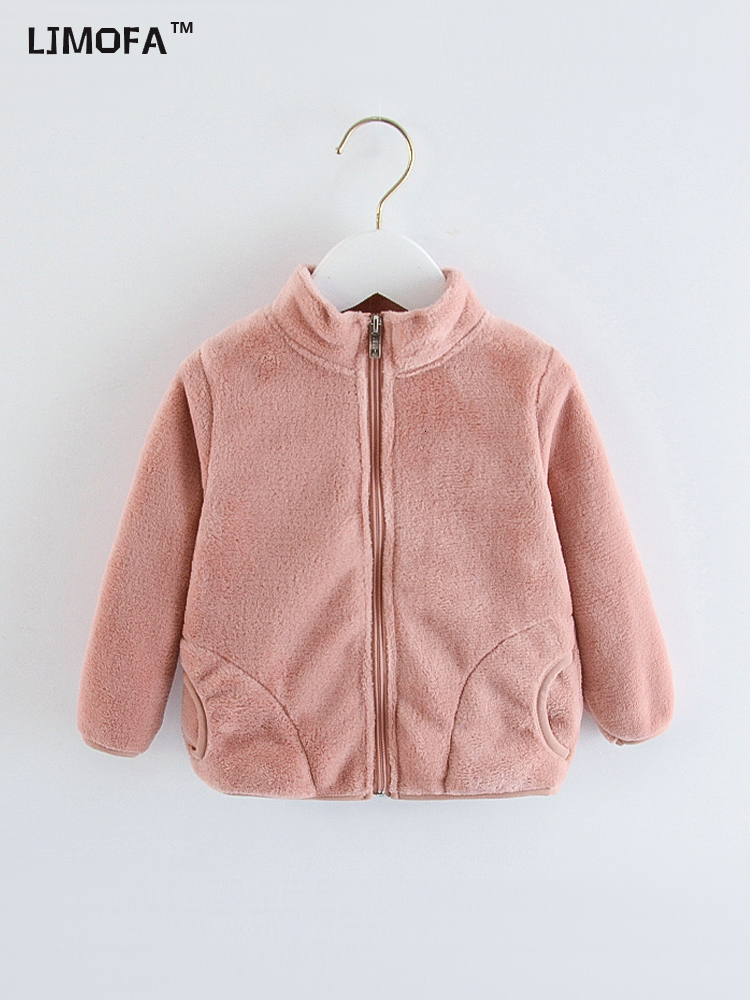 

Jackets LJMOFA Autumn Winter Kids Coats Children Casual Clothes Toddler Girls Warm Fleece Outerwear for Baby Boy Zipper Jackets D160 230213, Wine red