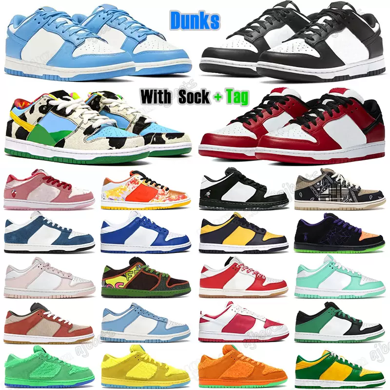 

US13 US14 47 48 panda low shoes designer dunks sneakers men women White Black Panda Grey Fog UNC Vintage Green Magma ge Syracuse Mummy shoe dunkies mens flat trainers