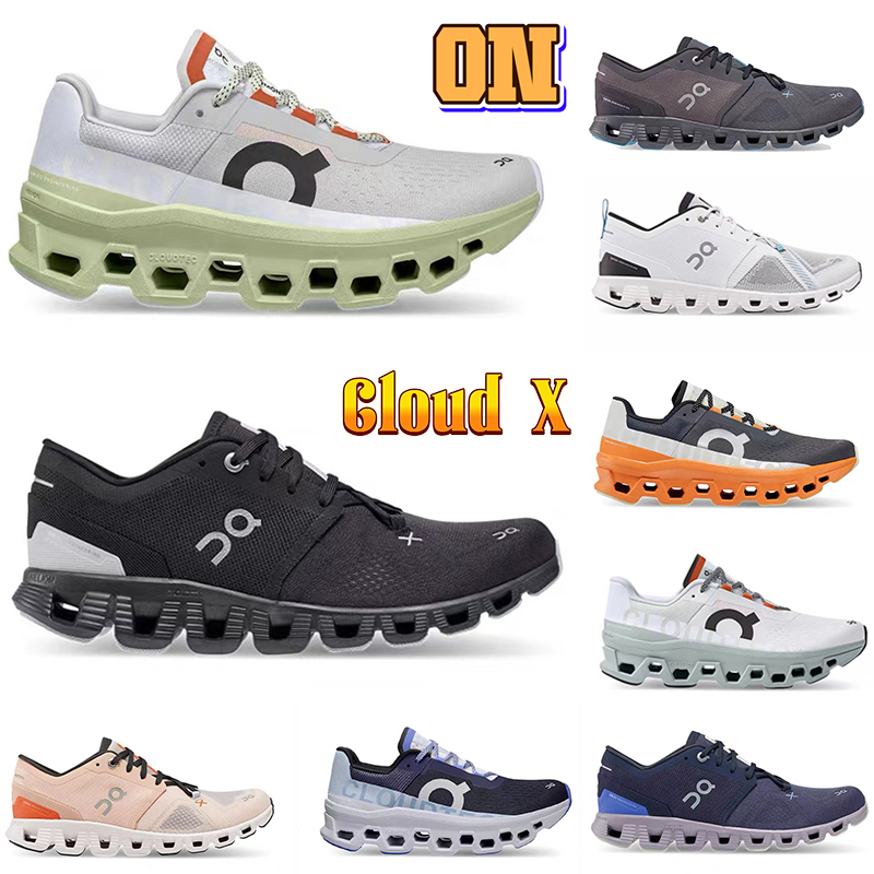 

On Cloud Running shoes Mens Clouds Cloudmonster shoe Federer Designer Sneakers workout and cross trainning ivory black midnight heron men women Sports trainers, 8# ivory black