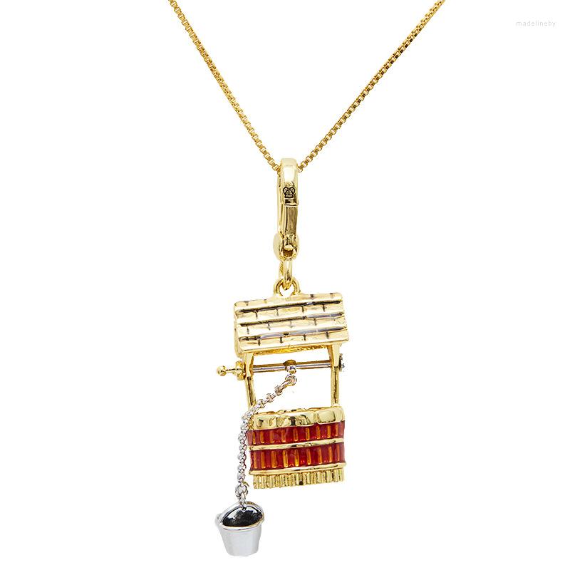 

Chains Wholesale Enamel Color Glaze Water Well Small Bucket Pendant Ins Niche Design Sense Creative Fashion Bag Jewelry