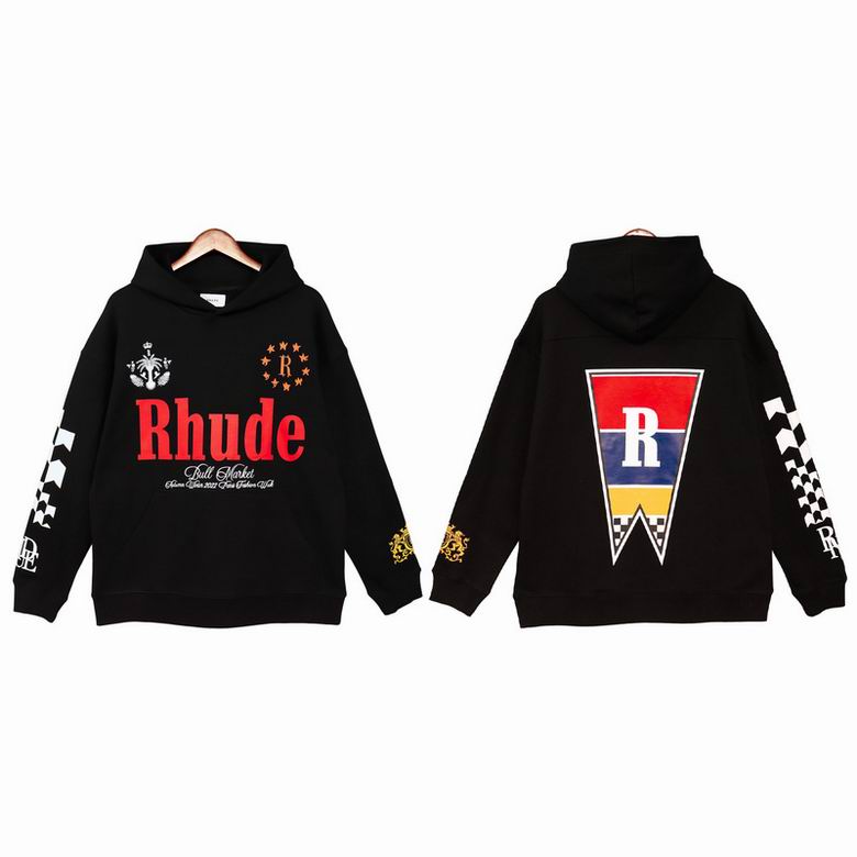 

Rhude Designer Men Hoody Warm Rhude Hoodies Pullover Sweatshirts Loose Long Sleeve Hooded Jumper Mens High Quality Women Tops Clothing, G11