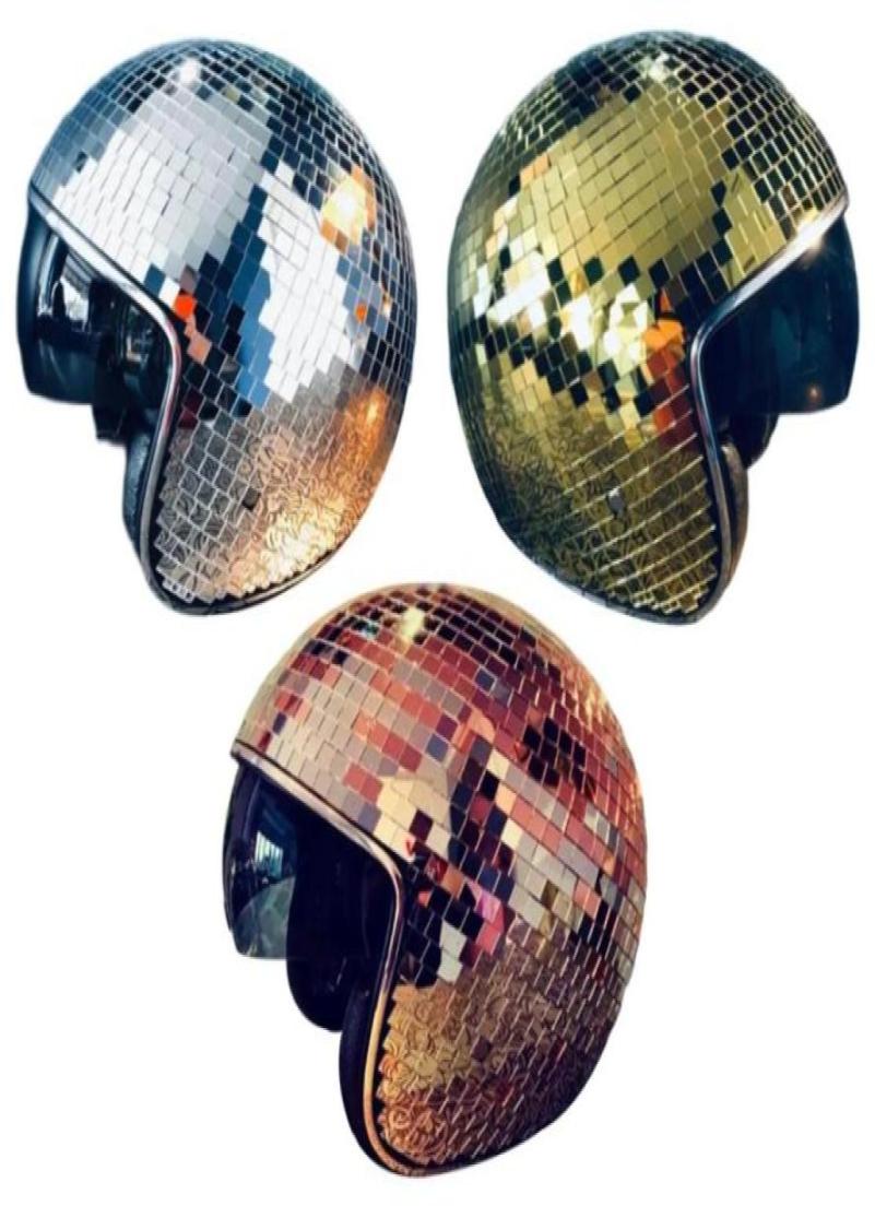 

Motorcycle Helmets Disco Ball Helmet Unique Cool Stunning0156605332535762, Silver