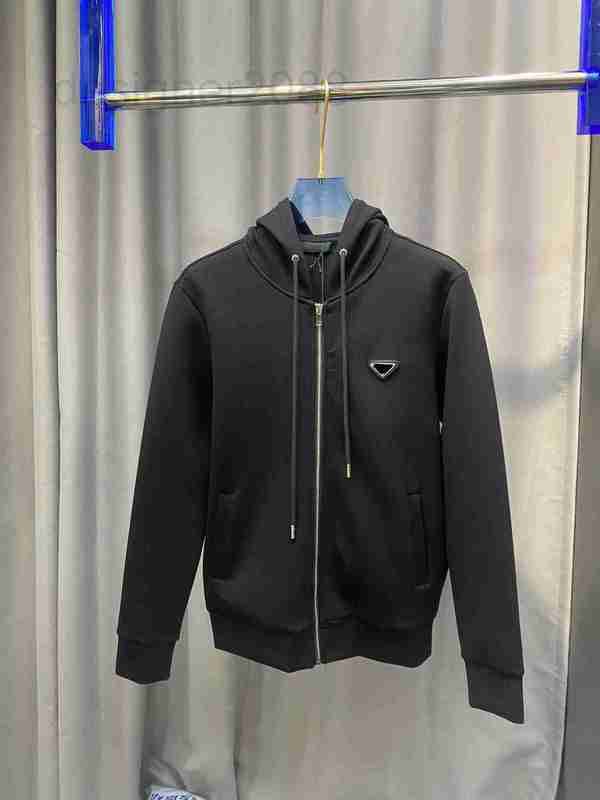 

Men's Hoodies & Sweatshirts new mens black hoodie luxury pure color zipper cardigan comfortable material top designer TPIH