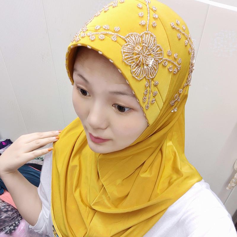 

Ethnic Clothing Islam Fashion Women Hijab Instant Muslim Cap Shawls