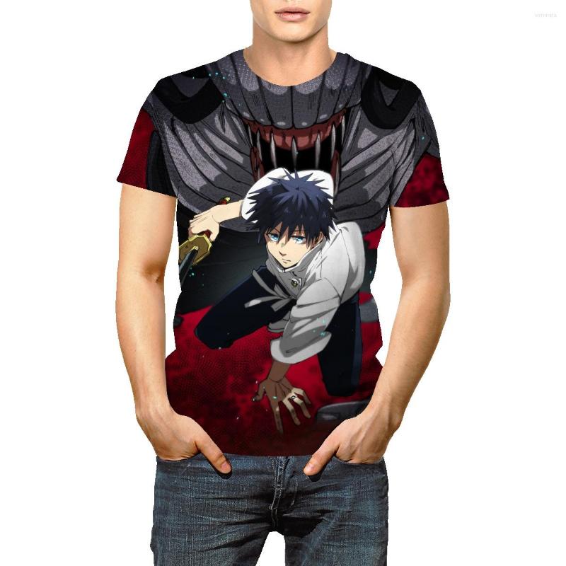 

Men's T Shirts Japanese Mantra Back To Battle Jujutsu Kaisen Printed Summer Casual Loose Short-sleeved T-shirt Men And Women Anti-fouling, Black