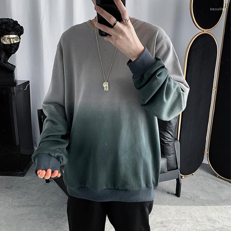

Men's Hoodies Autumn Spring Sweatshirt Mens Black White Gray Green Hip Hop Punk Pullover Streetwear Casual Fashion Clothes 2XL