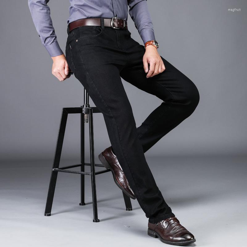 

Men's Jeans 2023 Winter Mens Cotton Casual Denim High Quality Baggy, Black