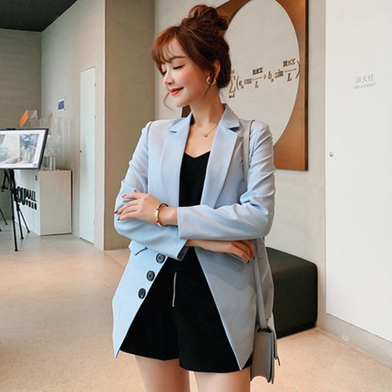 

Women's Suits & Blazers 2023 Spring And Autumn Korean Elegant Slim Thin Suit Solid Color Business Casual Small Jacket JQ1001, White