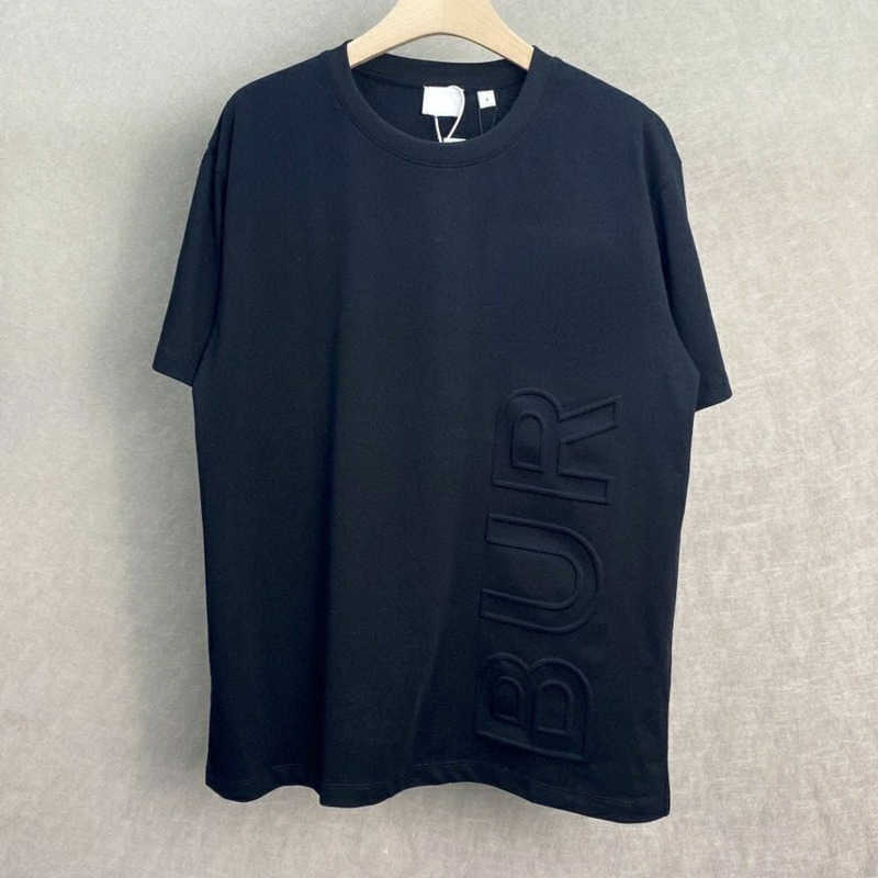 

Bby mens t shirt designer tshirt burb round neck short sleeve shirts men women sweatshirt 3D letter printing cotton oversize Tshirt 4xl 5xl XJL9, Black2