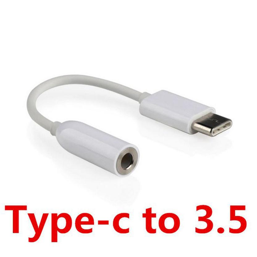 

Type-c to 3 5mm aux audio jack headphone jack adapter cable to 3 5mm earphone adapter For Samsung Note8 S8 edge HUAWEI255E