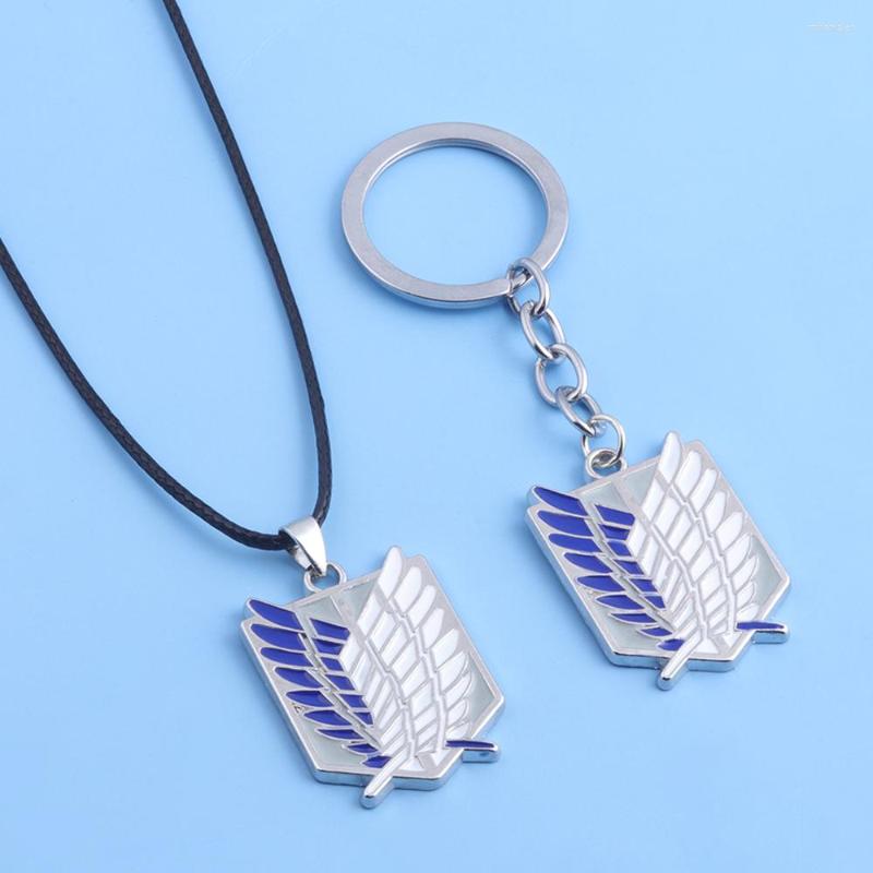 

Keychains Attack On Titan Keychain Wings Of Liberty Scouting Legion Keyring For Women Men Cosplay Jewelry