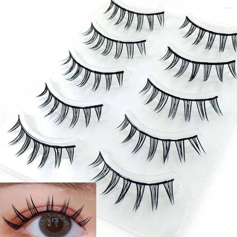 

False Eyelashes Women Fashion Eyelash Extension Cluster Fans Lashes Individual A/M Shaped 3D Mink Spike