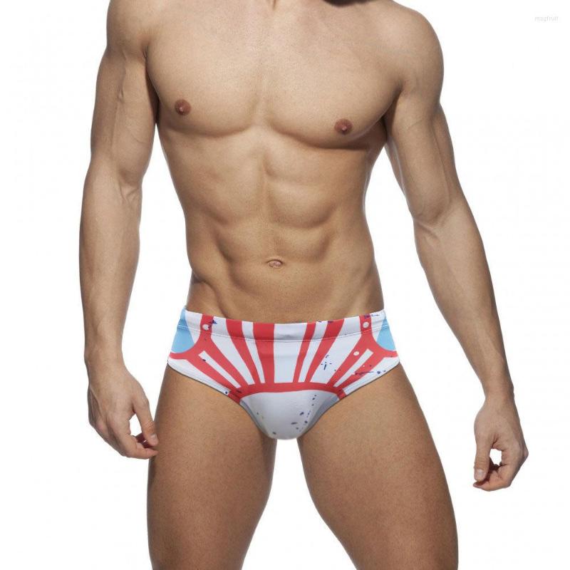 

Women's Swimwear Low Waist Swimsuit Men 2023 Sexy Print Brave Person Swim Briefs Push Pad Beachwear Man Fashion Bathing Suits Quick Dry, Y594