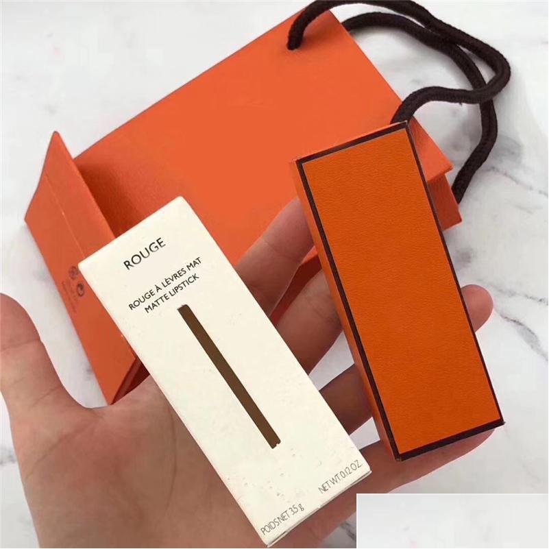 

Lip Gloss Brand Satin Lipstick Rouge Matte 3.5G Levres 8 Colors With Handbag Drop Delivery Health Beauty Makeup Lips Dhe8S, Randomly sended color