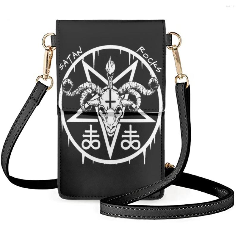 

Evening Bags FORUDESIGNS Satanic Occult Mobile Phone Bag Ladies Backpack Horror Style Lady CellPhone Crossbody Woman Pattern Purse, Kbc2053d77