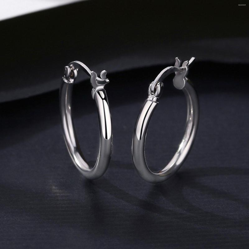 

Hoop Earrings 1pairs/2pcs Small Women Men Silver Color Stainles Steel Round Circle Pendientes Mujer 2023 Anti-allergy