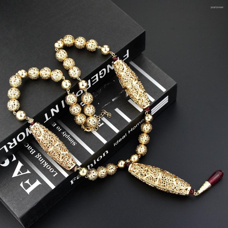 

Chains Neovisson Traditional Women Golden Necklace Metal Ball Chain Choker Arab Morocco Bride Wedding Jewelry Robe Caftan Chest