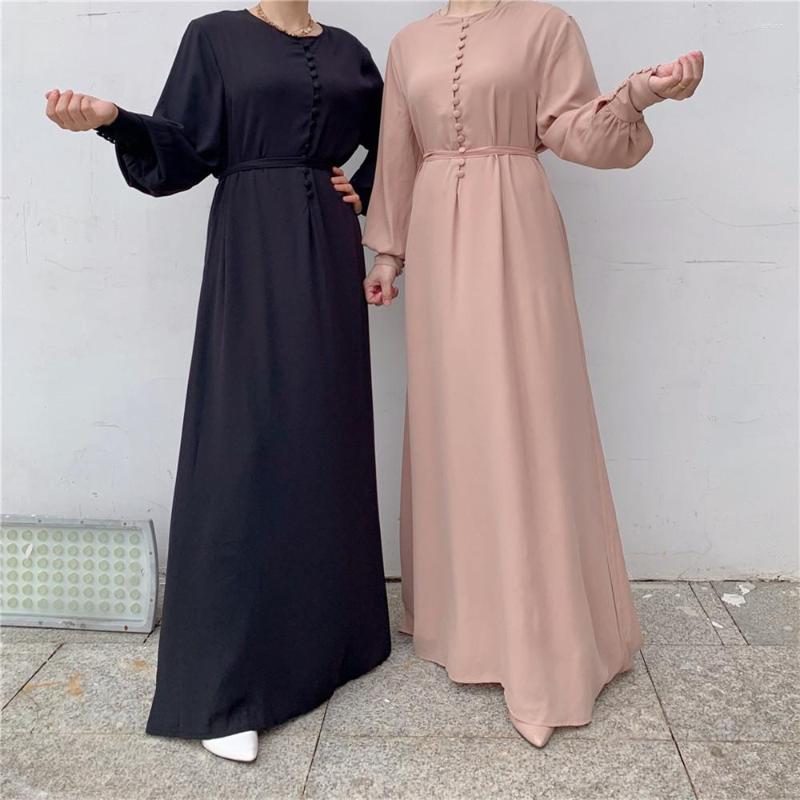 

Ethnic Clothing Eid Abaya Muslim Women Hijab Maxi Dress Dubai Kaftan Islamic Arabic Robe Turkey Caftan Ramadan Jilbab Party Gown
