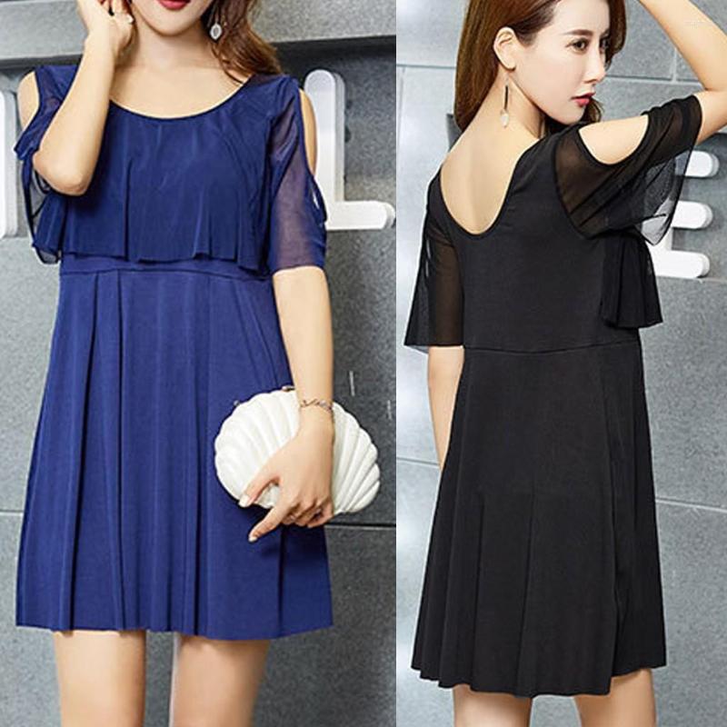 

Women's Swimwear Lady Women Spring Suit Plus Size Beach Bikini Set Swimsuit Swim Dress For Tummy Control, Navy