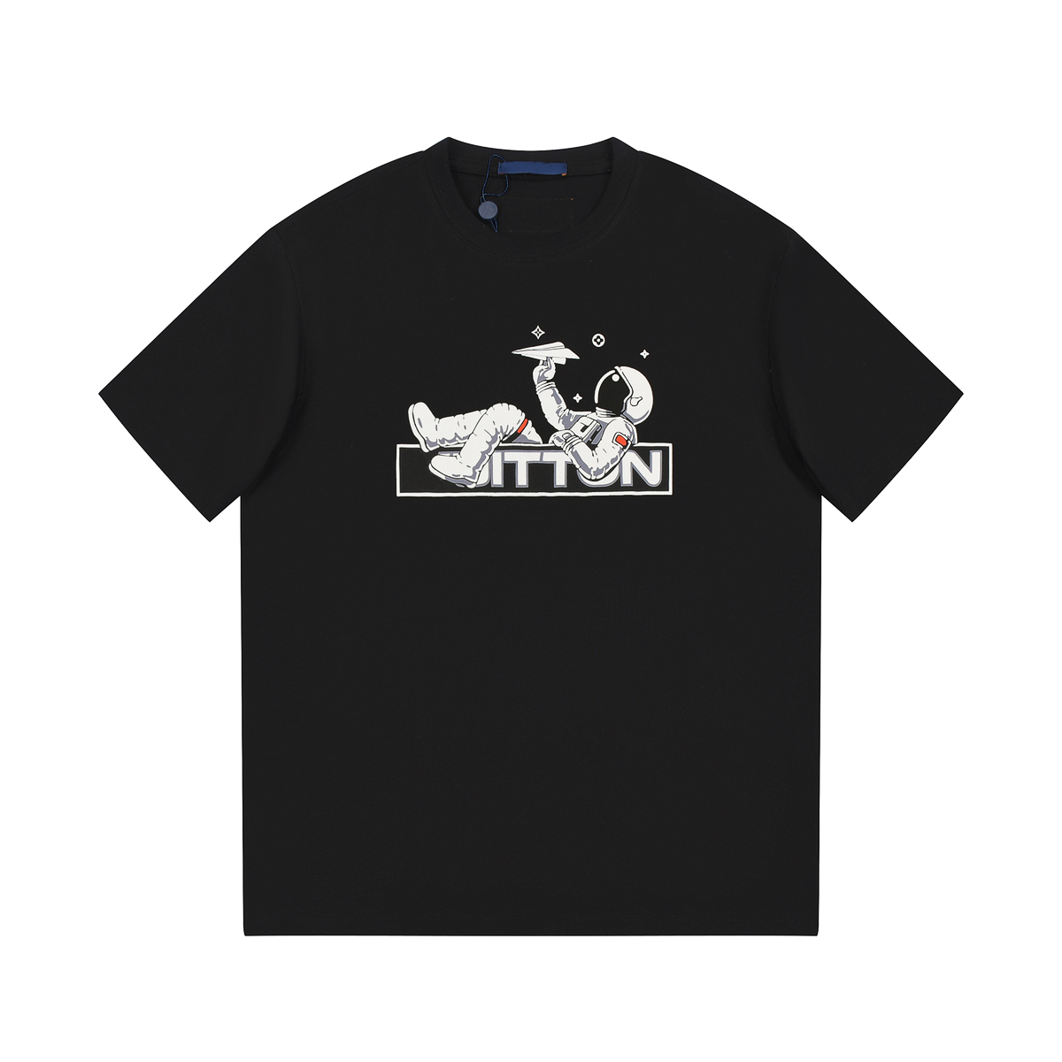 

Summer 2023 designer brand T-shirt luxurious astronaut print design fashionable round neck casual man's T-shirts, Purple
