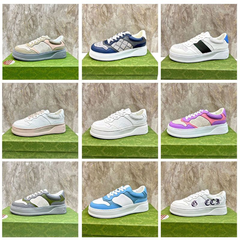 

With Box Designer Sneakers GGity Shoes Designer Embossed Sneaker White Screener Casual Stripe Ace Embroidered Leather Fashionable flat bo QH, As pic6