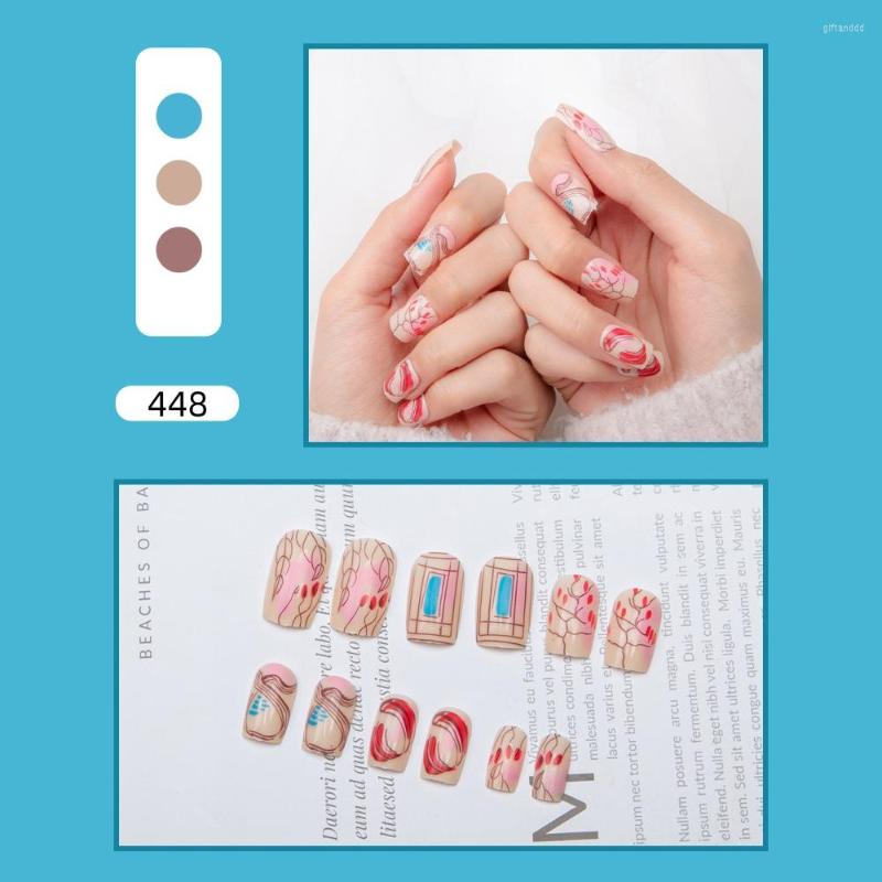

False Nails Tips For Equipment Stick-on Manicure Top Forms All Fingernails Fake Reusable, A-448-box