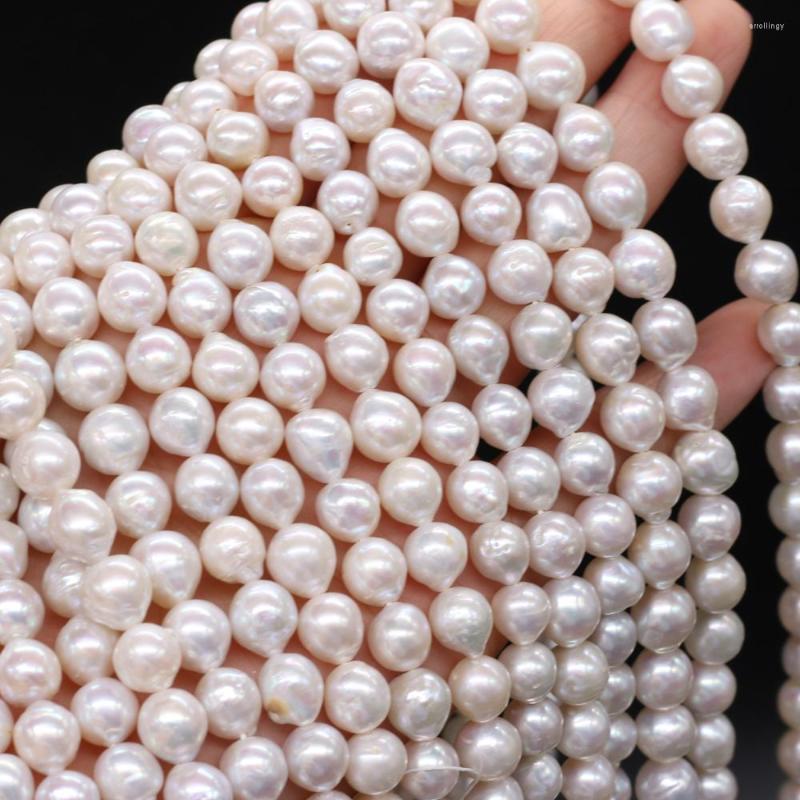 

Beads High Quality Natural Freshwater Pearl Round Baroque Loose For Jewelry Making DIY Bracelet Earrings Necklace Accessory