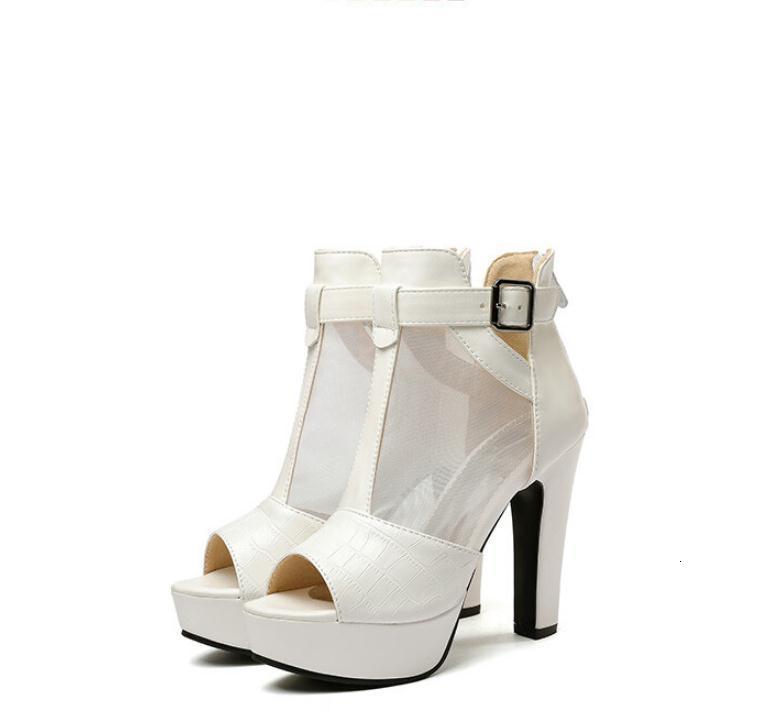 

Sandals Oversize Large size Big Size Fashion high heels sandal shoes woman summer ladies 230213, Blue