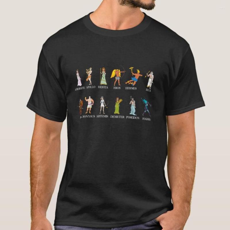 

Men' T Shirts Greek Mythology Infographic Gods T-Shirt. Summer Cotton Short Sleeve O-Neck Mens Shirt -3XL, Black