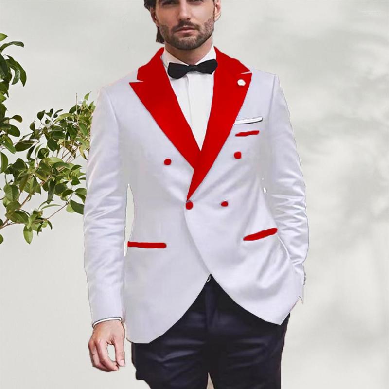 

Men's Suits Gwenhwyfar Latest Design Men Luxury Wedding Tuxedos 2023 Elegant Man Suit Year Party Groom Blazer Sets(Jacket Pant)