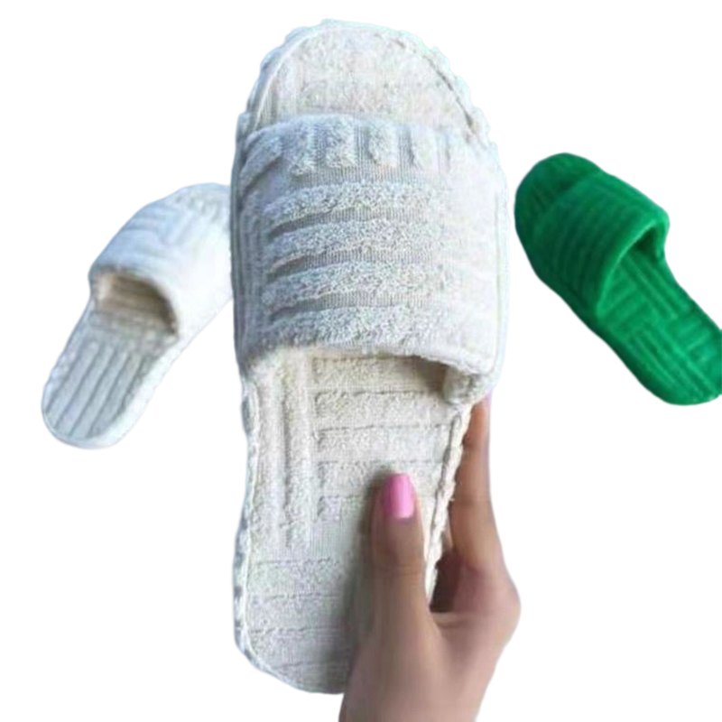 

Designer Plush Slippers For Women 2023 New Outer Wear Black White Pink Orange Green Joker Plus One Word Slippers Lady Platform Towel Slippers Size 35-43 23, Colour 5