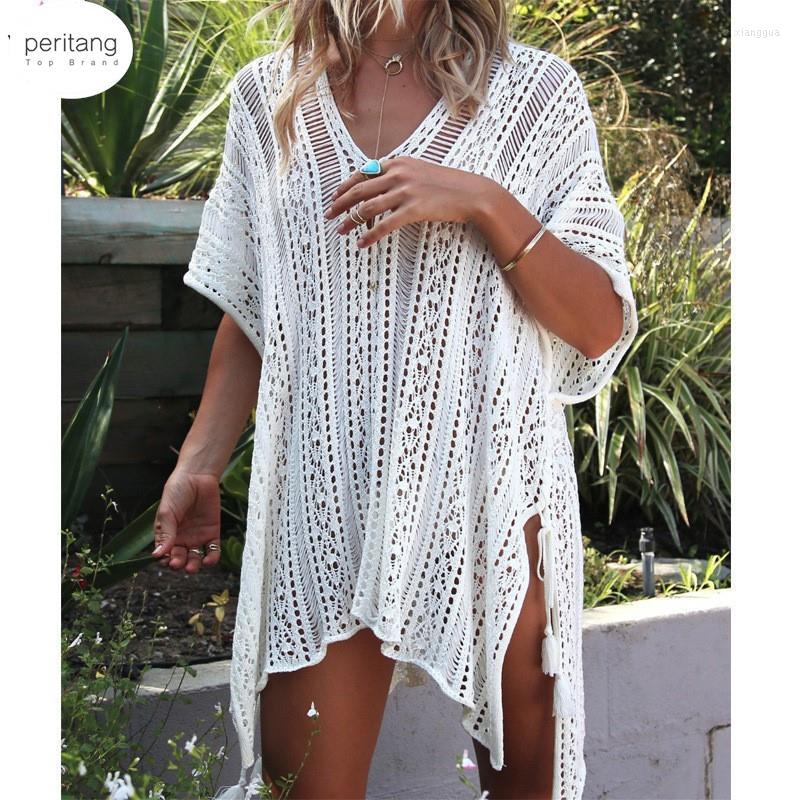 

Women's Swimwear 2023 Arrivals Sexy Beach Cover Up White Crochet Robe De Plage Pareos For Women Swim Wear Saida Praia Beachwear Coverups