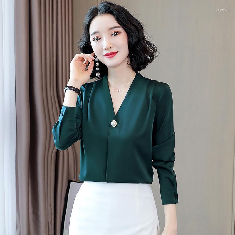 

Women's T Shirts Solid Color Long Sleeve Winter Casual V-neck Top Gray, Black