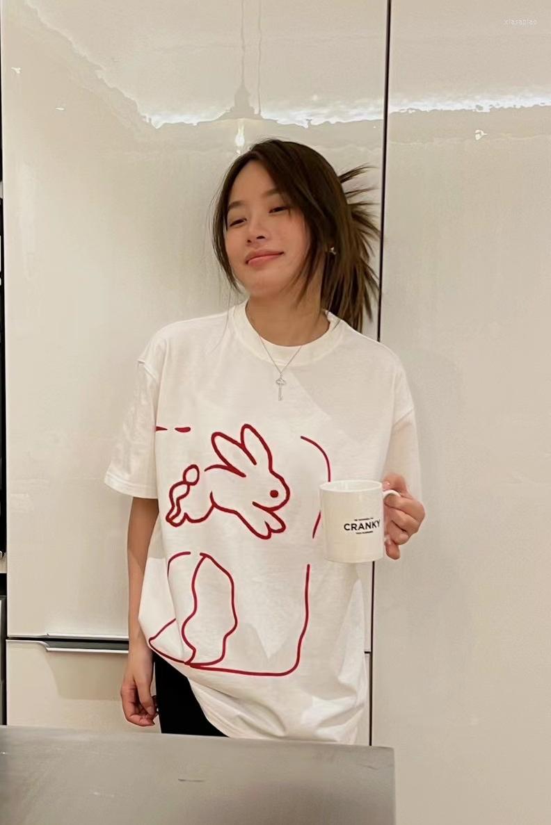 

Women' T Shirts Cartoon Summer T-Shirts Women Kawaii Short Sleeve Top Tees Oversized Loose White Streetwear Cotton Y2K Harajuku, Black