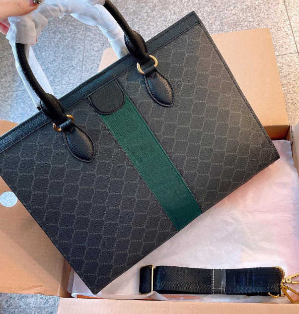 

Luxury Designer Handbag Shoulder Crossbody Bags Tote bag Men Briefcases with Double Letter Printing Single Shoulders Bag Factory Direct Sale, Gift box packing