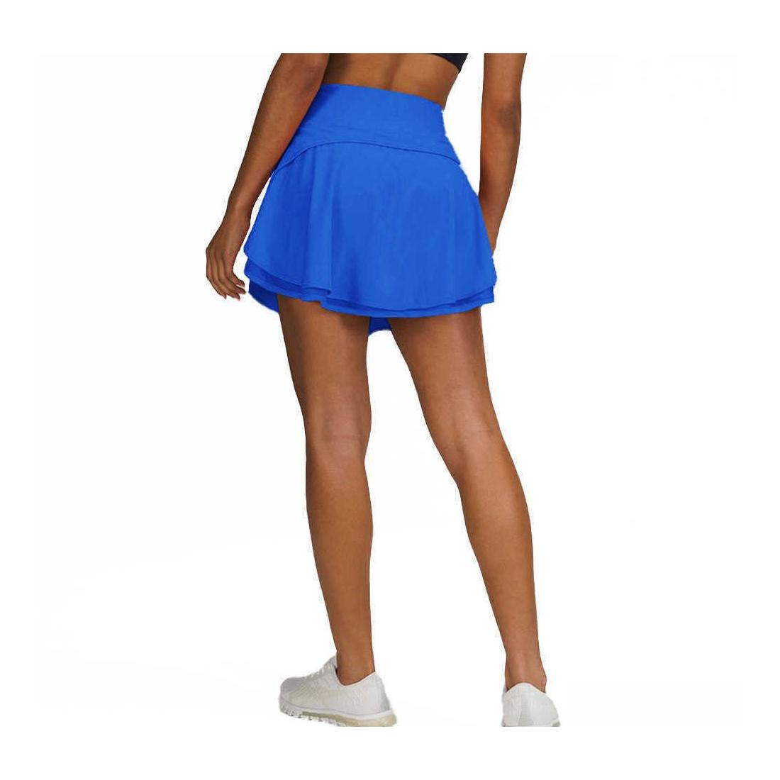 

Yoga Outfits Summer Sports Shorts Skirt Loose Thin Leggings Gym Clothes Women Running Fitness Workout Casual Light Proof Double Laye Dhi2F, Lake blue
