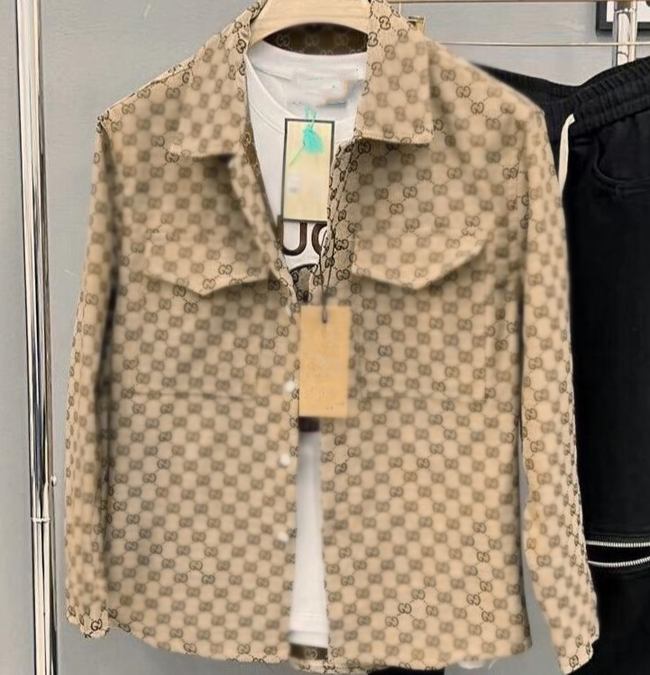 

23GGSS Men's women's Jackets Casual fashion Men brands Denim Jackets Designer Jeans Jacket, Khaki