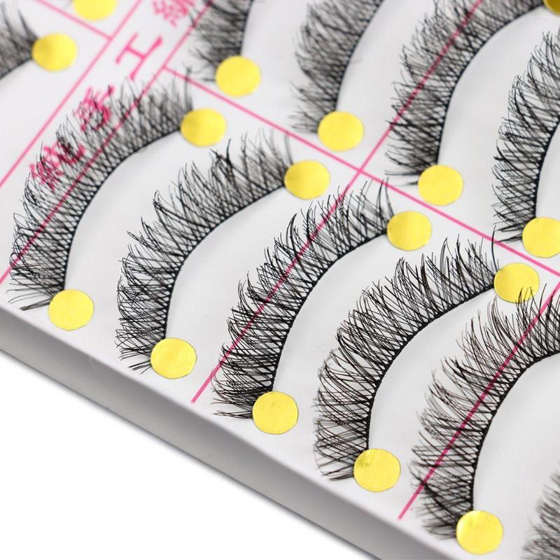 

False Eyelashes Woman Reusable Natural Handmade Wispy Long Extension Soft