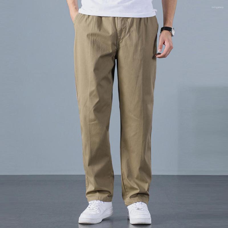 

Men's Pants Casual Relaxed Fit Lace-up Straight Joggers, Dark gray