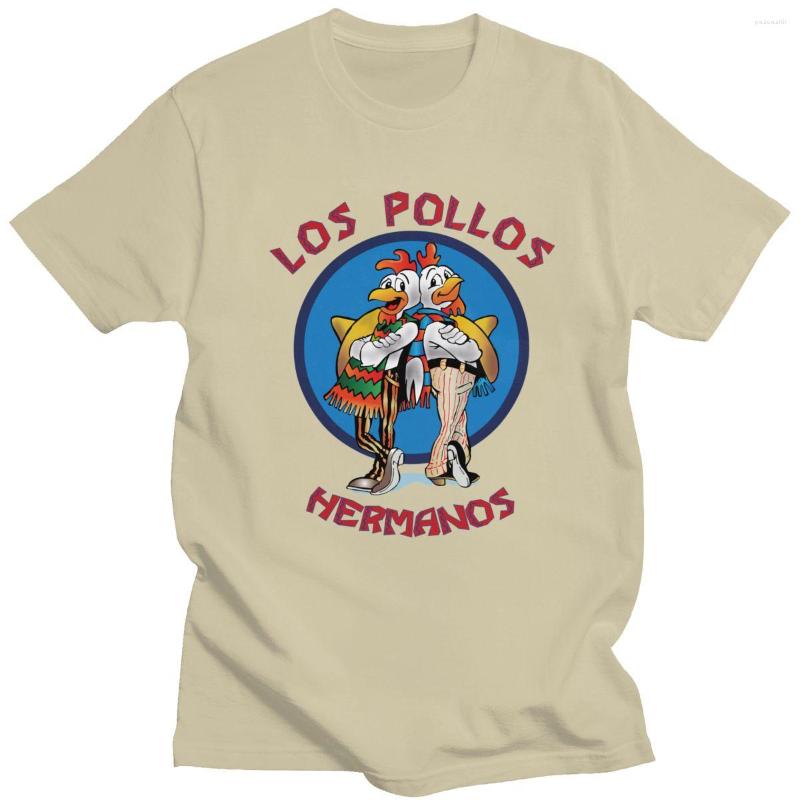 

Men' T Shirts Funny Los Pollos Hermanos Short Sleeves Cotton Breaking Bad Tshirt Casual Tee Top Chicken Brothers T-shirt Apparel Gift, Army green