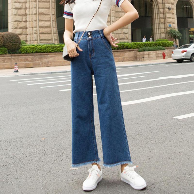 

Women' Jeans Plus Size Women Denim Pants 2023 Loose High Waist Wide Leg Womens Trousers All-match Ankle-length, Light blue
