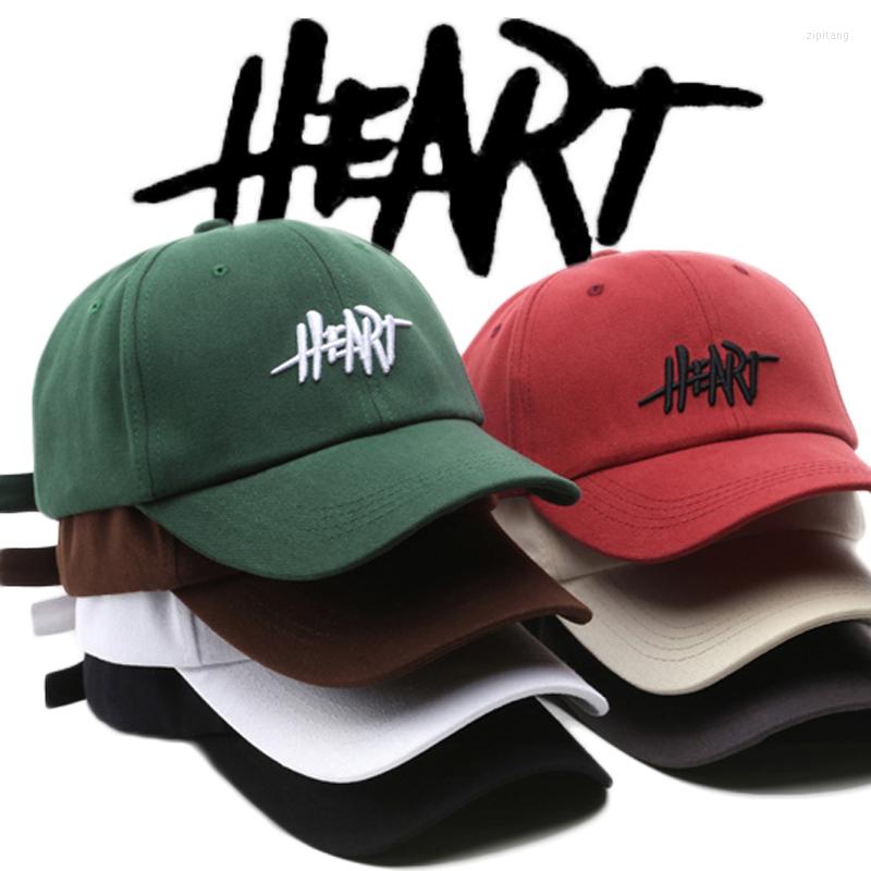 

Ball Caps Fashion Unisex Women Men Heart Baseball Male Female Cotton Breathable Snapback Hats Casual Sport Cap For, Beige
