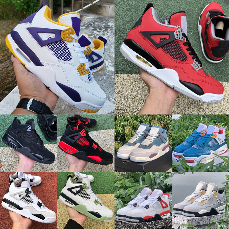 

4 Basketball Shoes for men women 4s Craft Seafoam Military Black Cat Sail Canvas White Oreo Midnight Navy University Blue Thunder Fire Red Cement Mens Sports Sneakers, As photo 6