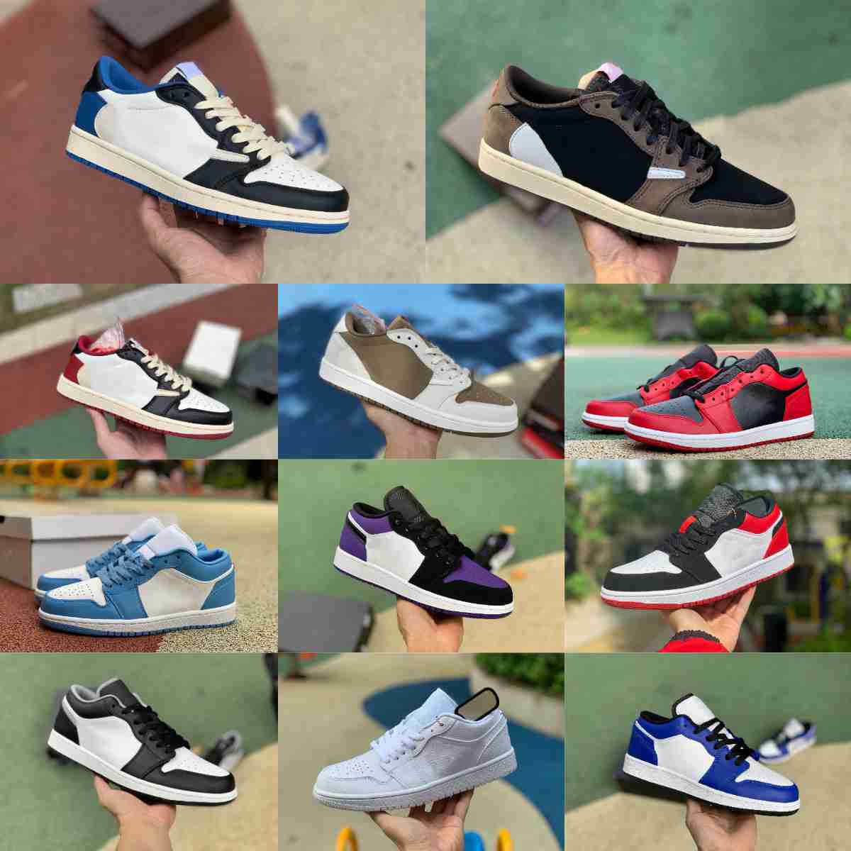 

2023 Fragment TS Jumpman X Low Basketball Shoes 1 1S Mens White Brown Red Gold Grey Toe UNC Court Purple Black Shadow Panda Crimson Tint Designer Sports Sneakers S689, Please contact us