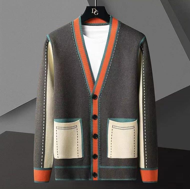 

New Mens Classic Casual Sweater Men Spring Autumn Clothing Sweaters Men's Top Knitting Shirt Women Outwear Clothes Top Dress C019, Gray