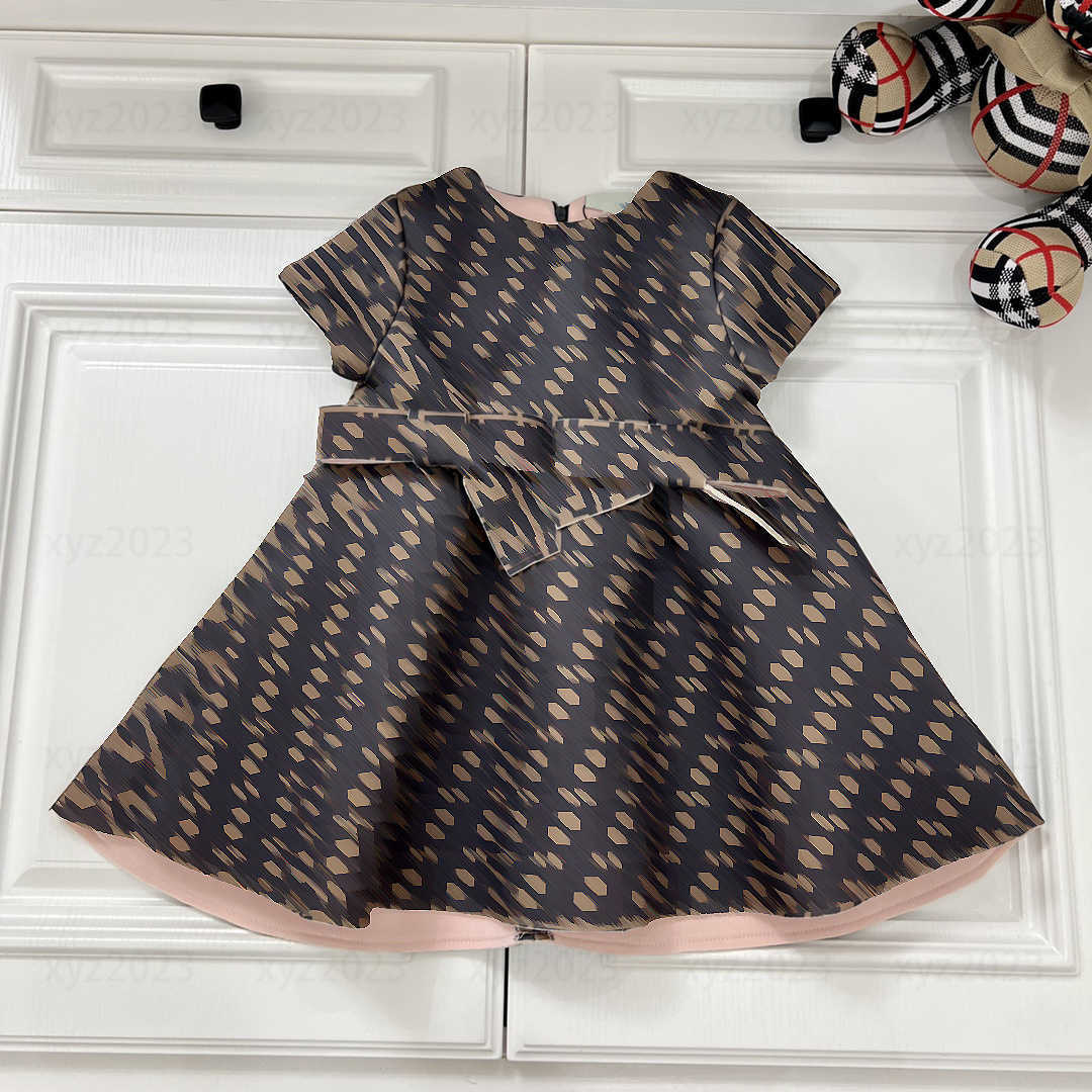 

Girl Clothing Kids Skirt Baby Dress Child Summer Bow tie detachable design product Breathable Elegant New SIZE 90-160 CM Feb14, White
