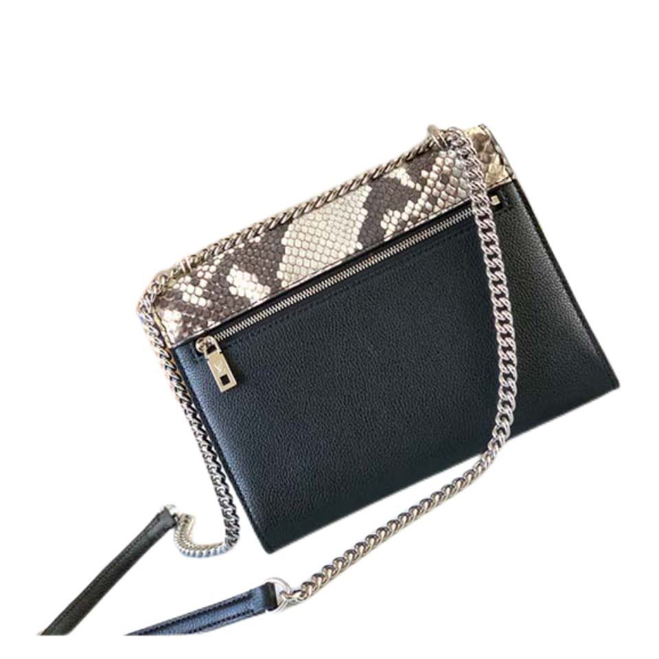 

Chain designer bags high quality messenger gift box wholesale purse leather shoulder bags quality original leather crossbody bags women's shoulder bags style, Black
