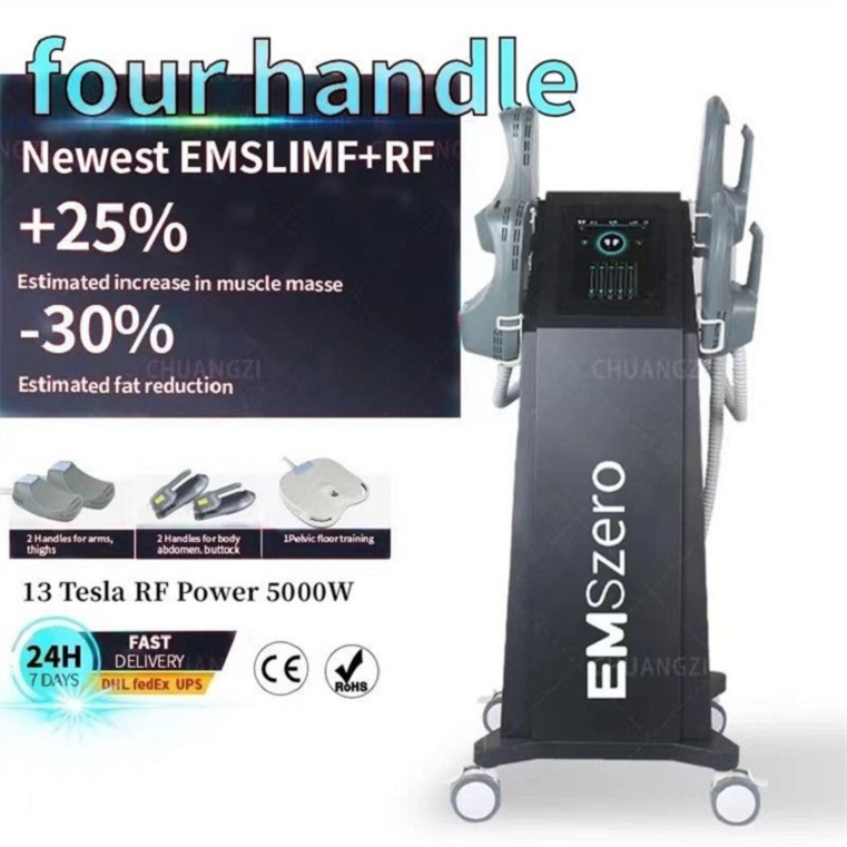 

2023 New EMS Slim 4 Handle Neo EMSzero Muscle Stimulating Body Slimming Device burning Ems Muscle Stimulator For Salon And Home